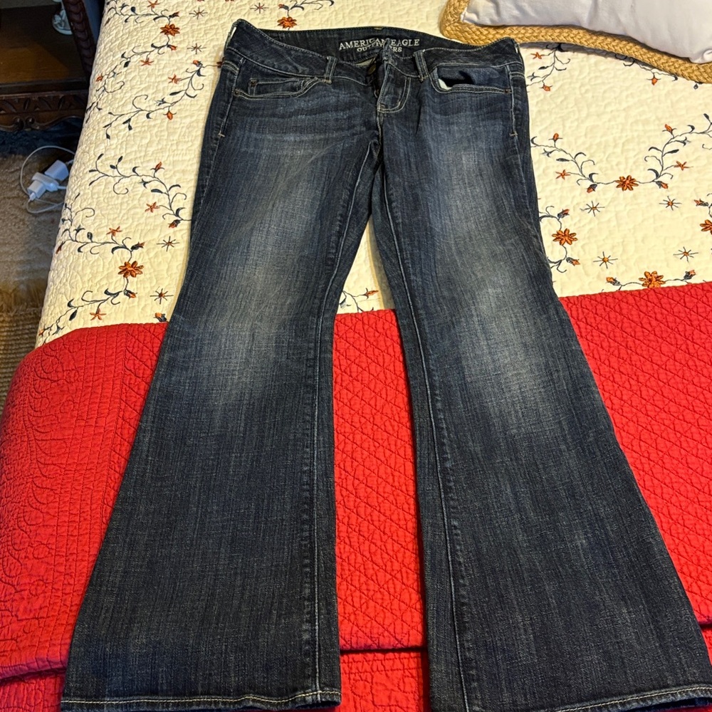 American Eagle Outfitters Dark Blue Flare Jeans
